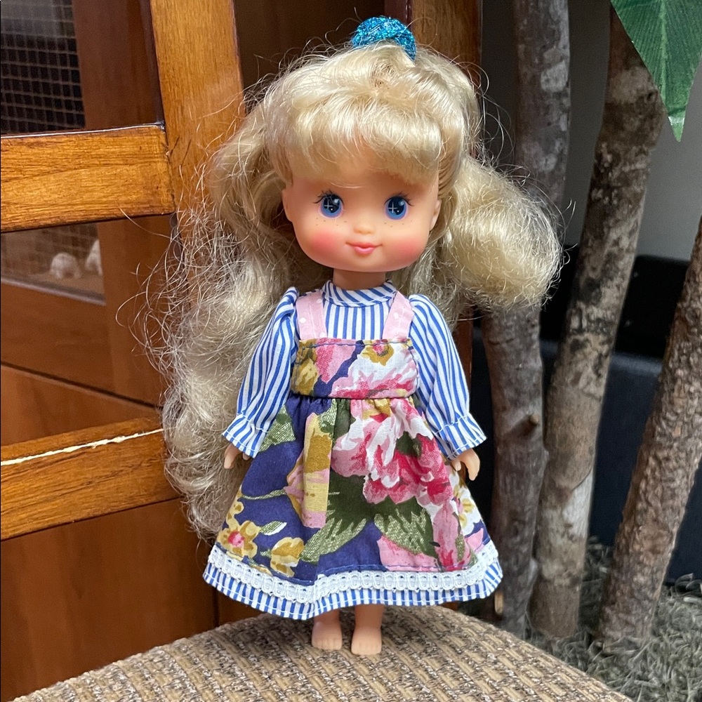Vintage 1994 Cititoy Rubber Fashion Doll Blue Eye Blonde Freckles Rare Toys
